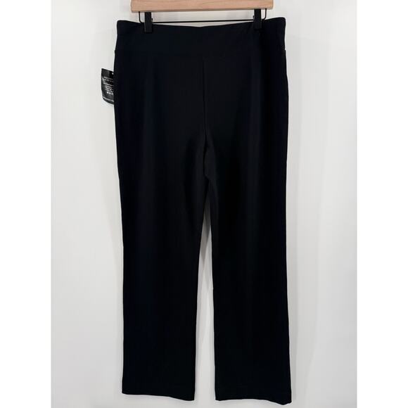 Boston Proper Travel Pants Womens Large Short NEW Black Pull On Stretch NWOT - Picture 2 of 11